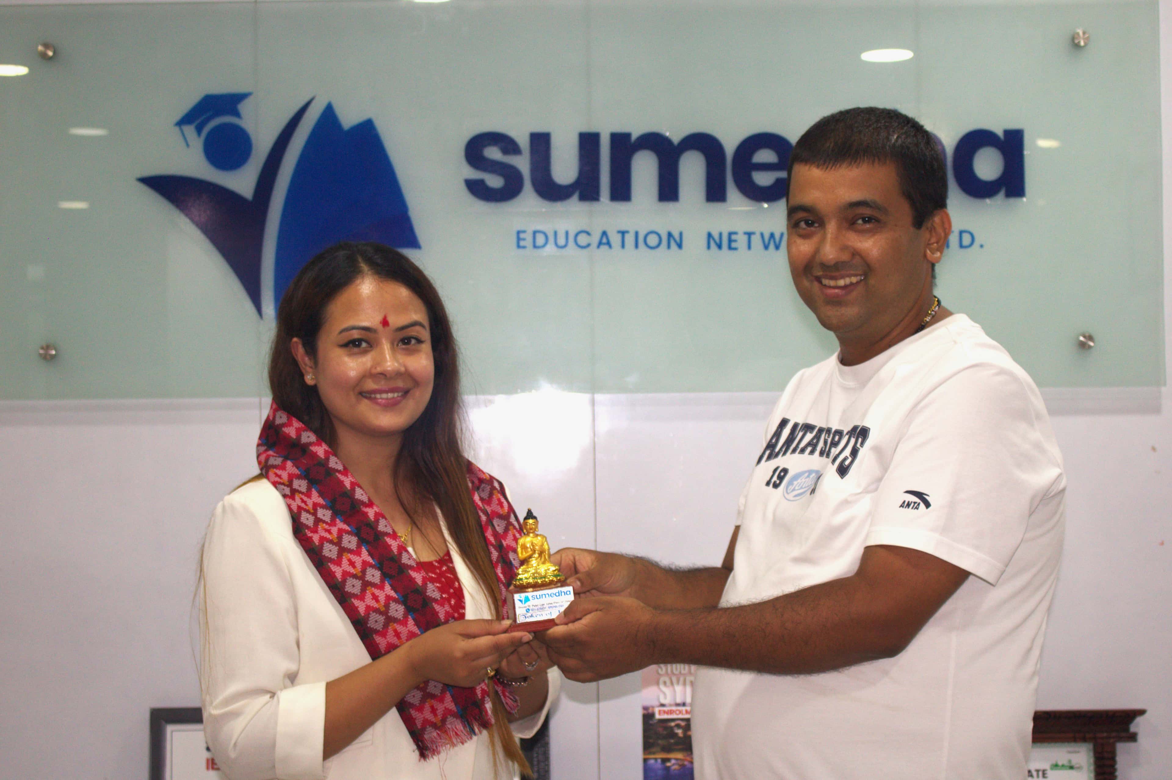 Surendra Ghimire working with students in Nepal