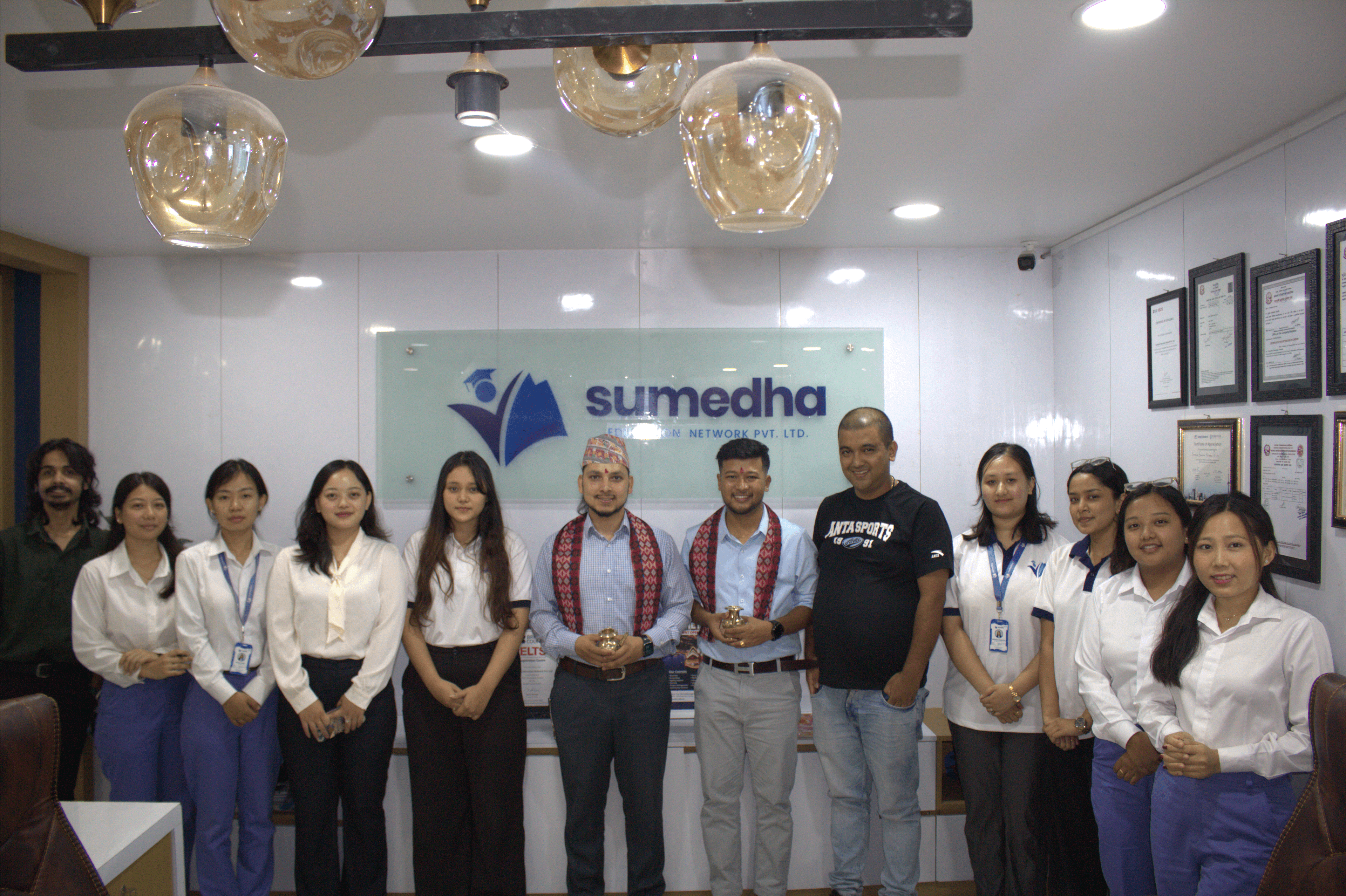 Sumedha Education Network office in Dharan, Nepal